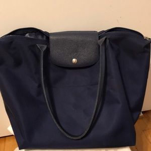 Navy Longchamp bag. Gently used